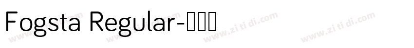 Fogsta Regular字体转换